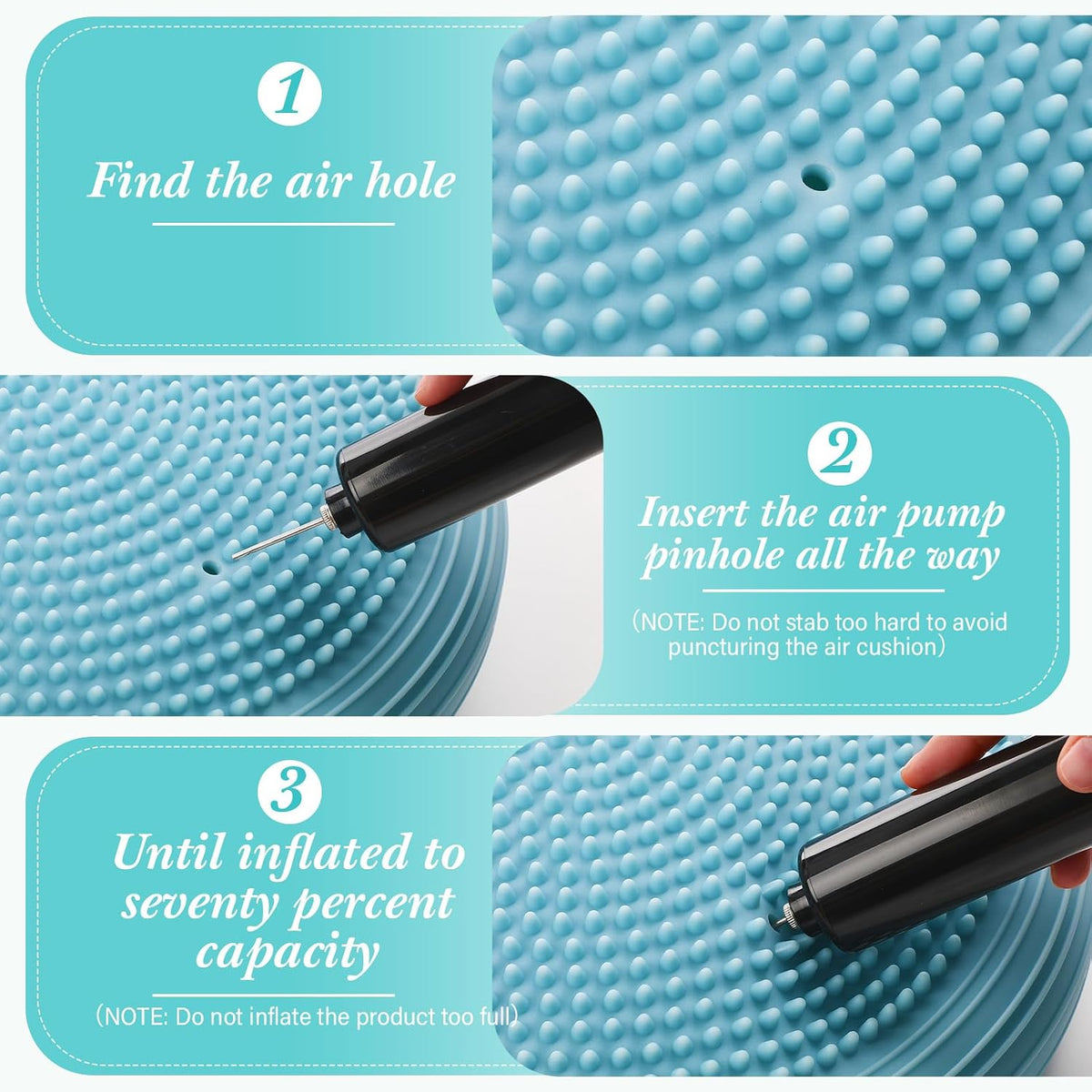 2 Pcs Wobble Cushion Wiggle Seat Flexible Sensory Seating Balance Disc Board for Men Women Physical Exercise Improving Posture Home Office