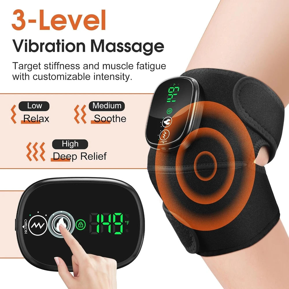 Red Light Cordless Heated Knee Massager
