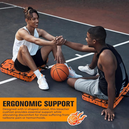 2 Pack Stadium Seats for Bleachers Waterproof Thick Stadium Seat Cushions with Handle Portable Bleacher Seat Cushions for Indoor Outdoor Sports Events Concerts